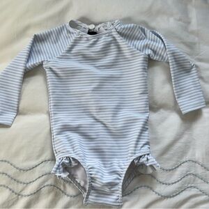 Striped Long Sleeve Baby Bodysuit